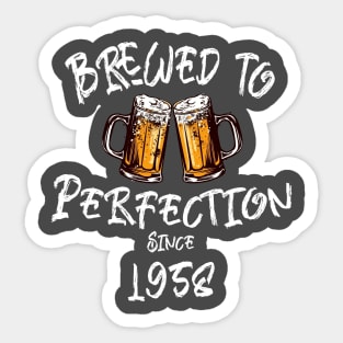 Brewed to Perfection, Personalized Birth Year T-shirt, Birthday Custom Shirt, Birthday Gift, Tee Sticker